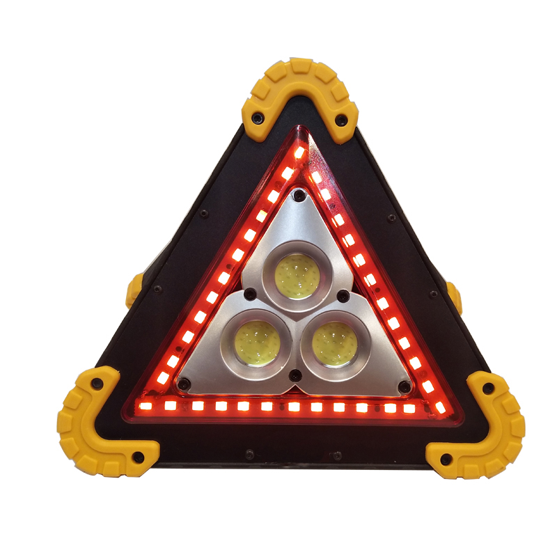 Triangle emergency warning lamp